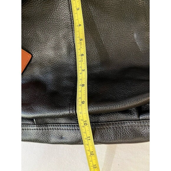 RALPH LAUREN BLACK LEATHER HOBO COLLECTION VINTAGE SHOULDER BAG - Picture 12 of 12